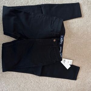Hollister 0 R Black mid rise super skinny new jeans